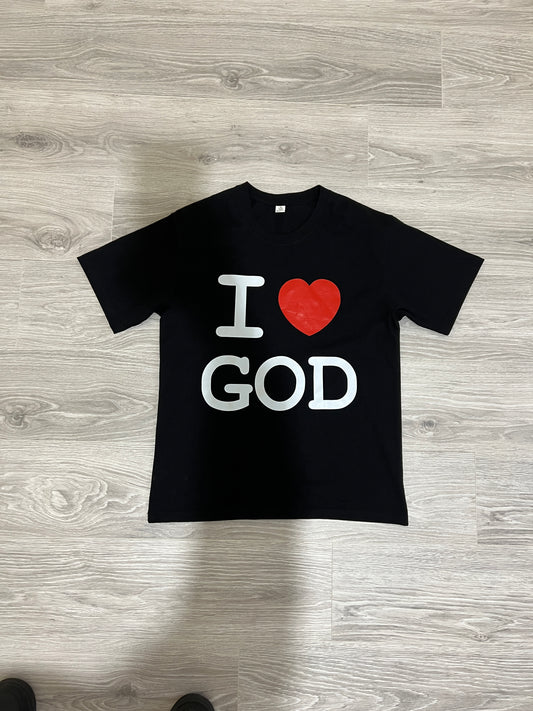 I Love God T Shirt ( Black )