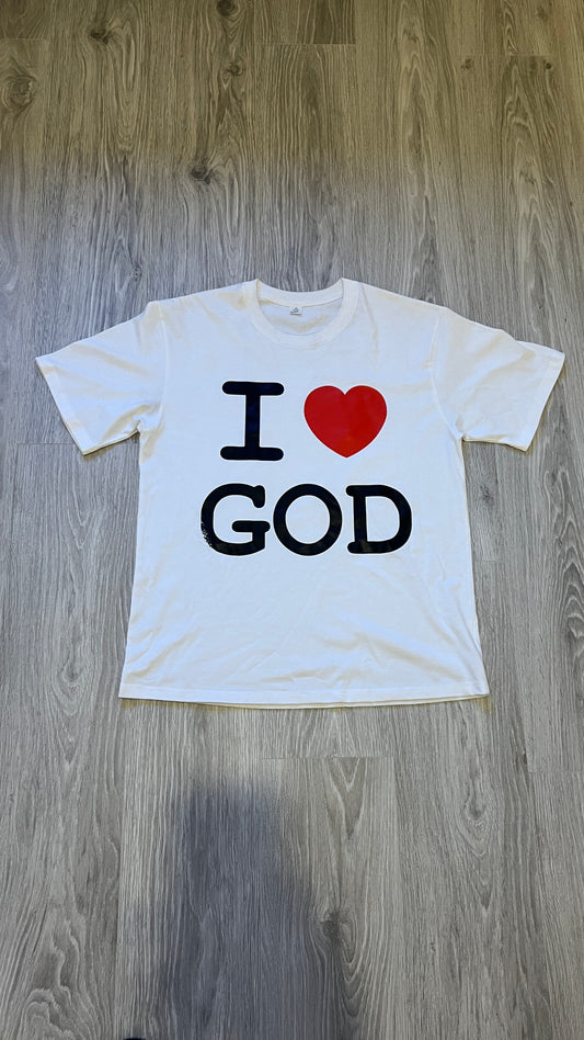 I Love God T- Shirt ( White )